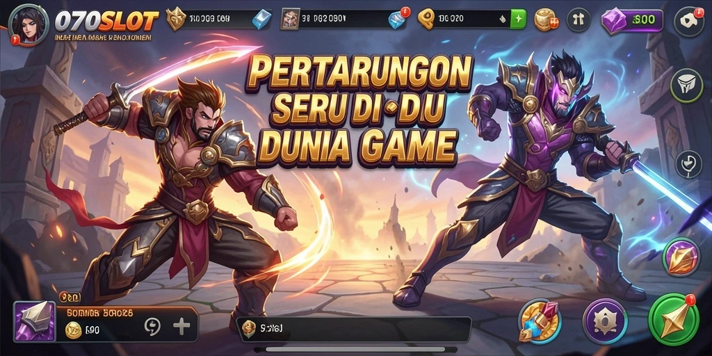 Tangkapan layar utama 070SLOT menampilkan pertarungan seru dengan grafis yang menakjubkan.