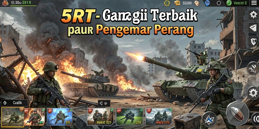 Tangkapan layar gameplay 5RT yang menegangkan dan strategis.