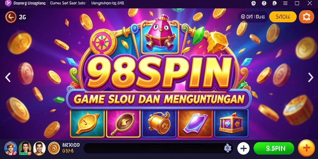 Tampilan gameplay 98SPIN dengan berbagai slot menarik.