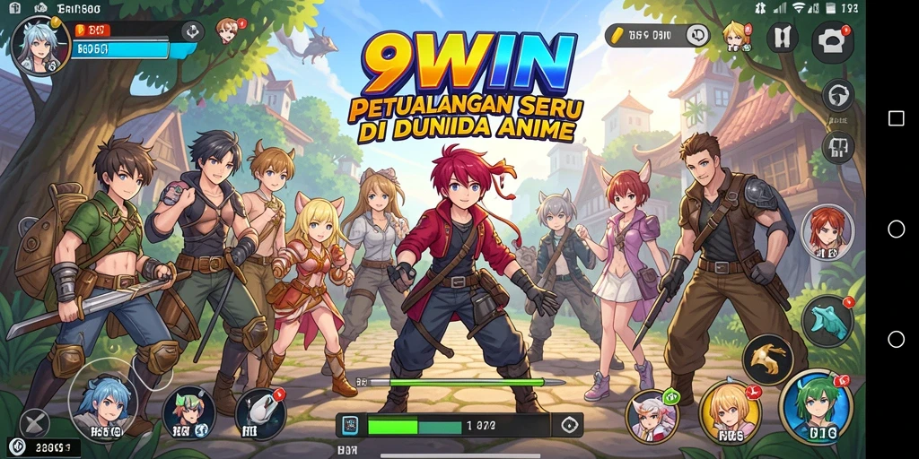 Tampilan gameplay menarik dari 9WIN dengan grafik Anime yang tajam.