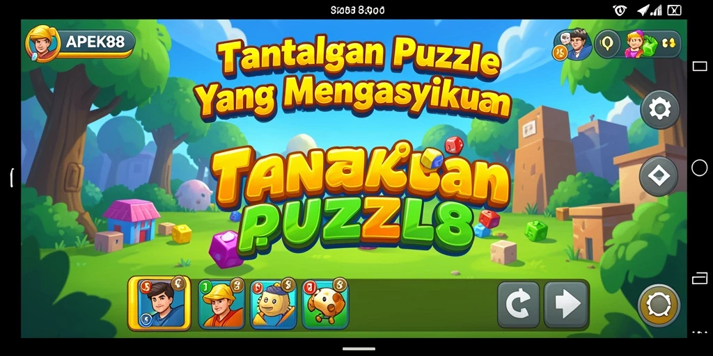 Tampilan gameplay Puzzle APEK88 yang menantang dan menarik.