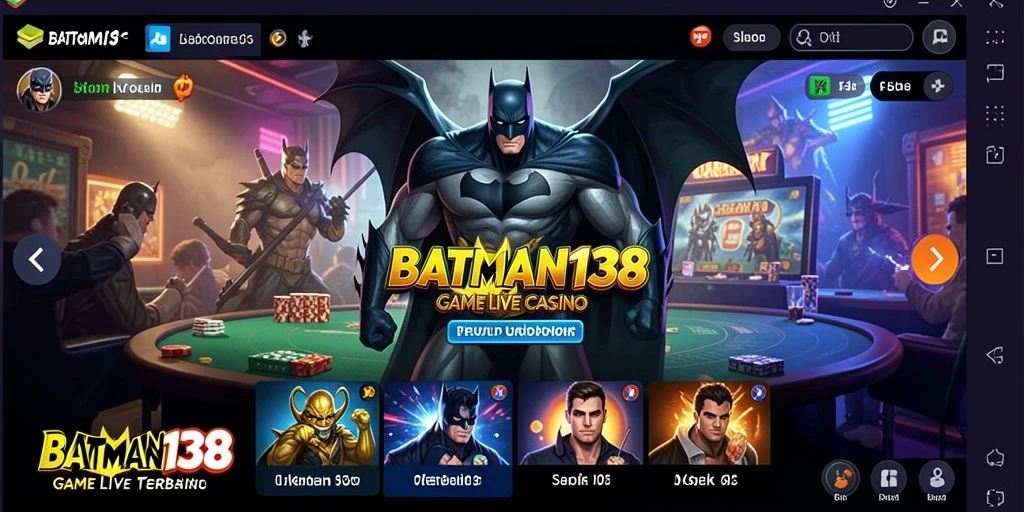 Screenshot utama BATMAN138 menampilkan suasana gameplay Live Casino yang menegangkan.