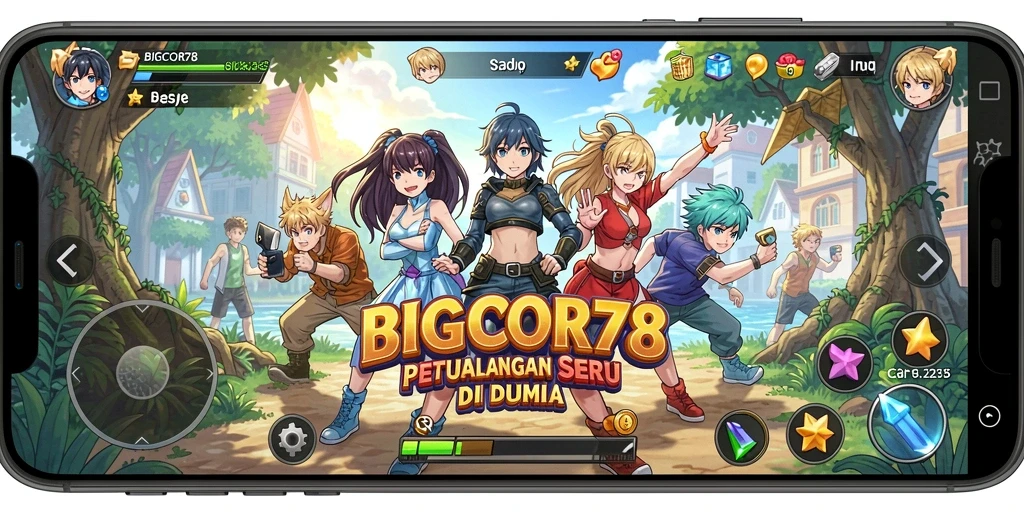 Tampilan seru dari gameplay <strong>BIGCOR78</strong> yang penuh warna dan aksi.