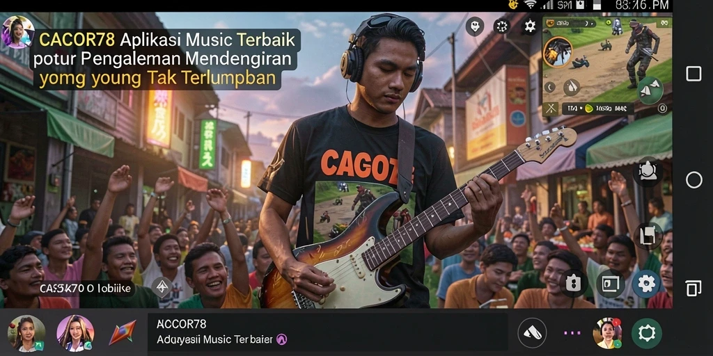 Tampilan menarik dari gameplay <strong>CACOR78</strong> yang penuh musik dan tantangan.