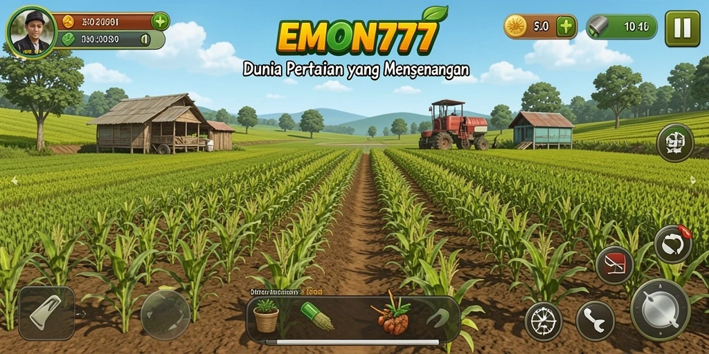 Gameplay seru di EMON777 yang menghadirkan pengalaman bertani.