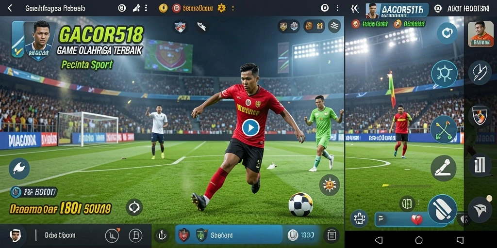 Screenshot GACOR518 menampilkan aksi seru dalam permainan olahraga.
