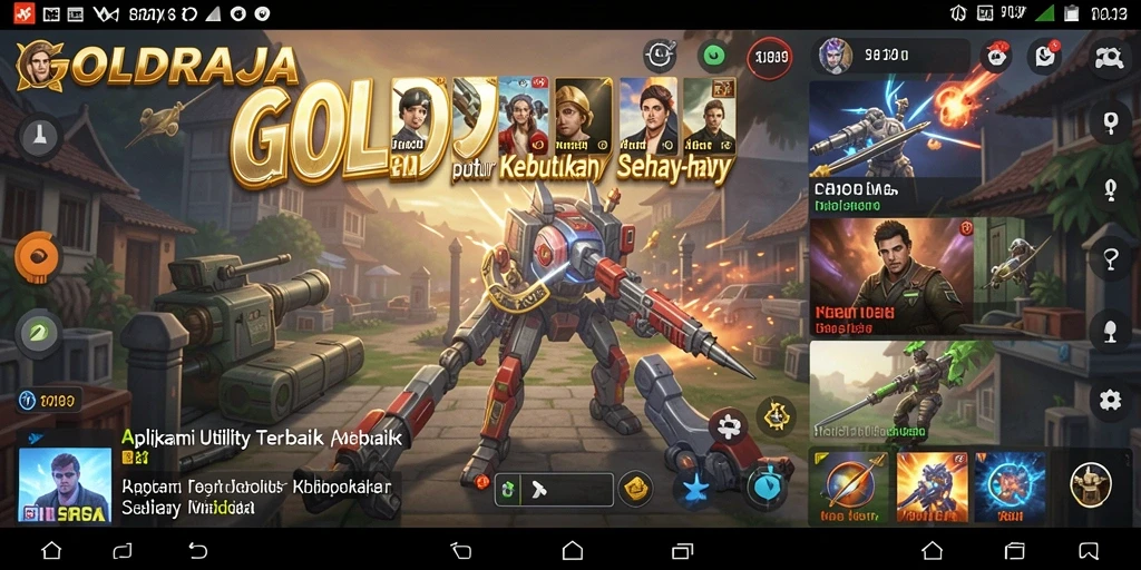Tampilan antarmuka pengguna GOLDRAJA yang modern dan fungsional.