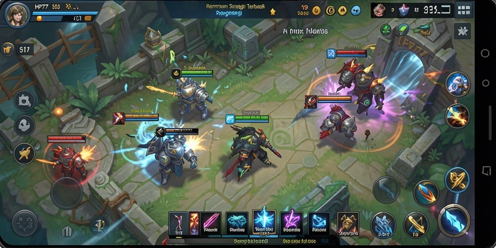 Tampilan gameplay SLG yang menarik dari HP777.
