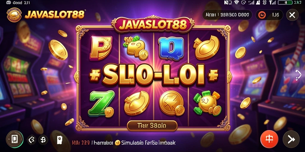 Tampilan gameplay menawan dari JAVASLOT88 dengan efek visual yang luar biasa.