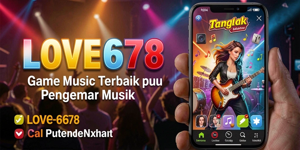 Tampilan gameplay LOVE678 yang menampilkan keseruan bermain musik.