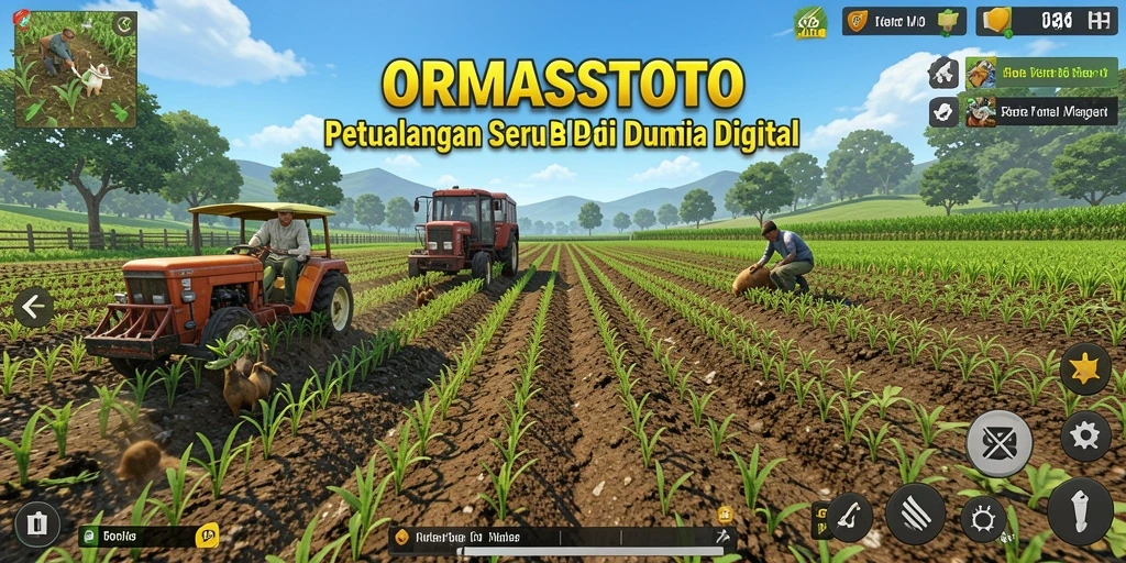 Gameplay seru dari ORMASSTOTO dengan berbagai tanaman dan hewan.