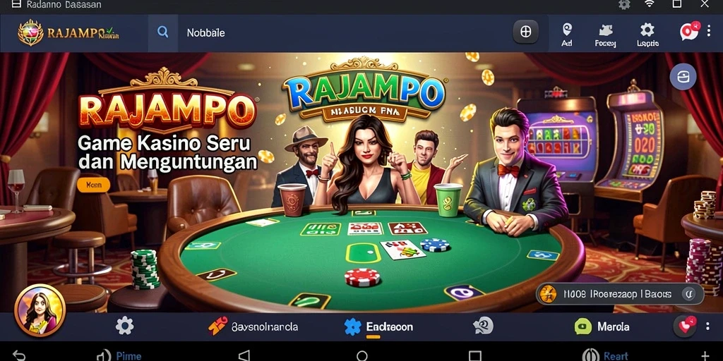 Tampilan seru dan menegangkan dari gameplay Kasino RAJAMPO.
