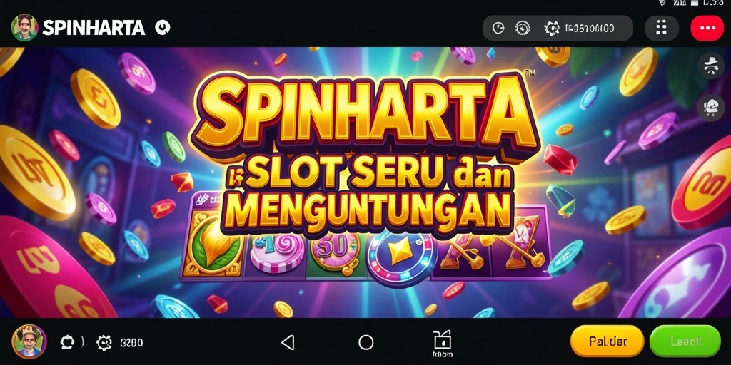 Screenshot gameplay SPINHARTA dengan tampilan slot yang menarik.